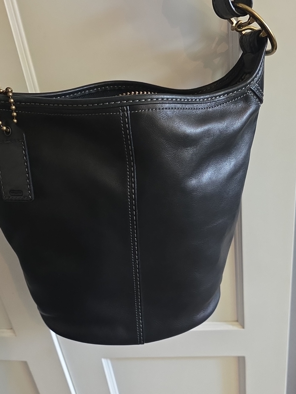 Coach Bleecker Bucket Bag With Tattersall Lining Like New!! - Picture 8 of 10